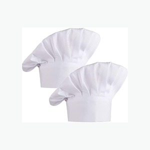 Casquette de chef de cuisine élastique réglable uniforme en coton respirant blanc pour adultes pour boulanger et cuisinier pour la maison hôtels restaurants - Product Image 2