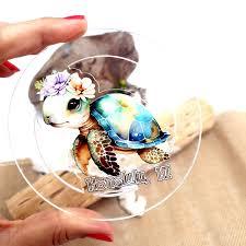 Dessous de verre en acrylique pour boissons absorbant tortue de mer réaliste artistique coloré dessin porte-gobelet pendaison de crémaillère cadeau décor de cuisine - Product Image 2