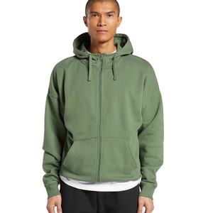 Sweats à capuche zippés personnalisés pour hommes poids lourd 400GSM Hoodies fabricant Street Wear Style Zipper Hoodies pour hommes personnalisation - Product Image 1