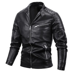 Chaqueta de cuero de calidad superior para hombre estilo con chaqueta de cuero Original 100% chaquetas de cuero suave para hombre - Product Image 2