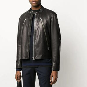 แจ็คเก็ตมอเตอร์ไซค์หนังแกะแท้คุณภาพสูงปี 2025 ดีไซน์ใหม่ กันน้ำ ระบายอากาศ สไตล์วินเทจ กอธิค ไม่มีปก - Product Image 5