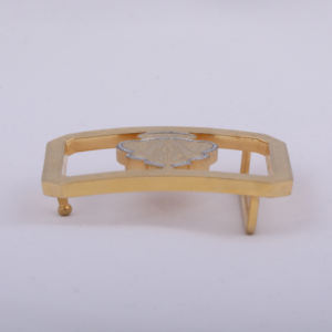 Handmade 925 Sterling <b>Silver</b> HipHop Luxury Men's <b>Belt</b> <b>Buckle</b> Custom Designed Leaf Shape with Moissinatie Diamond Luxury <b>Buckle</b> - Product Image 4