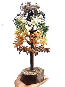 Árbol de Piedras Preciosas Portátil Hecho a Mano al por Mayor, Siete Chakras, 1000 Chips, Reiki, Equilibrio de Chakras, Meditación, Arte, Coleccionable, Mascota - Product Image 2