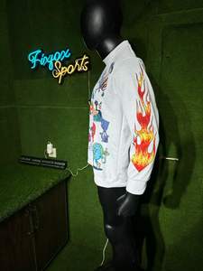 Venta al por mayor de los hombres en blanco de gran tamaño de cuello redondo sudadera Premium 100% algodón personalizado tejido térmico sudaderas con capucha sudadera - Product Image 6