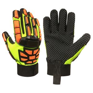 Cuero Tpr Roughneck Oilfield Petróleo y Gas Minería Seguridad Impermeable Alto Anti Impacto Guantes de mano de trabajo resistentes a Cortes - Product Image 1