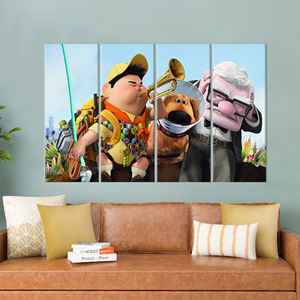 Cadeau moderne en toile : Affiche de Carl et Russell imprimée sur toile, 4P : Présentée sur cadre - Product Image 1