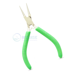 Alicates de Punta brillante de 5 pulgadas al por mayor, herramientas de fabricación de joyas, abalorios profesionales de acero inoxidable, manualidades DIY, logotipo personalizado OEM - Product Image 1