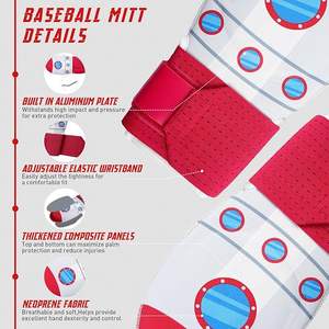 Design professionnel à la mode Gant de baseball personnalisé Style unique Top vente bas prix avec votre propre logo - Product Image 3