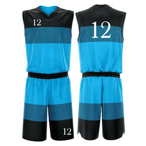 Vêtements de sport respirants à séchage rapide pour hommes, uniforme de basket-ball personnalisé sublimé, impression du maillot sans manches du numéro d'équipe de COSH - Product Image 3