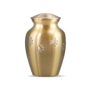 Urne de crémation en métal de qualité supérieure de concepteur unique la plus vendue classique élégante en gros fournitures funéraires cendres Application pour animaux de compagnie - Product Image 1