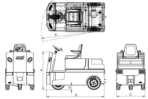 รถแทรกเตอร์พ่วงอุตสาหกรรมสำหรับงานหนักโซลูชั่นที่น่าเชื่อถือและทรงพลัง - Product Image 6