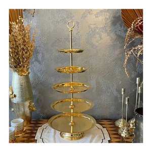 ขาตั้งเสาเค้กทำจากโลหะงานหัตถกรรมในอินเดียสำหรับงานแต่งงาน - Product Image 4