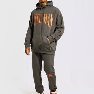 Chándales transpirables de alta calidad de algodón 100% para hombre con estampado personalizado conjuntos de ropa de invierno al aire libre de última moda - Product Image 1