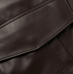 2024 High Quality Custom Logo Unisex <b>Winter</b> <b>Leather</b> <b>Jackets</b> Best Design Breathable Windproof Eco-Friendly Customized - Product Image 5