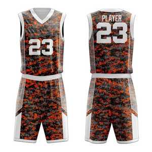 Uniformes de Baloncesto de Secado Rápido ODM OEM, Camisetas y Pantalones Cortos, Uniformes Personalizados por Sublimación para Hombre, Uniforme de Baloncesto de Talla Grande - Product Image 1