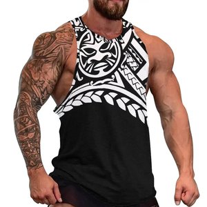 Débardeur d'été pour homme, décontracté, respirant, en coton écologique, de haute qualité, extensible, logo et couleurs personnalisés, grande taille - Product Image 1