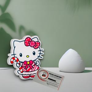 Azulejos Magnéticos Acrílicos Reutilizables y Duraderos para Extensión de Pestañas con Diseños de Corazón, Flor y Ovalados de Hello Kitty para Navidad, Marca Privada - Product Image 2
