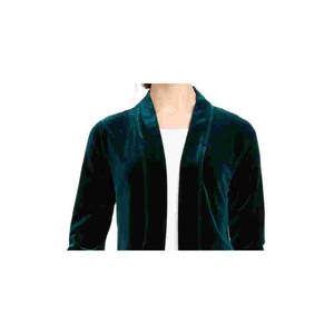 Giacca Formale da Donna Calvin Klein Taglia Piccola Verde Manica Lunga Cardigan Aperto Invernale Colore Blu - Product Image 2