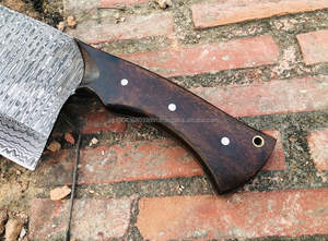 Cuchillos de carnicero de Damasco directos de fábrica, cuchillo de cocina de acero de Damasco más vendido con mango de madera - Product Image 4