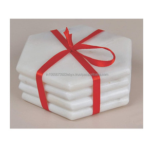Sous-verres classiques écologiques carrés en marbre de qualité supérieure pour le service et la salle à manger au prix de gros - Product Image 1