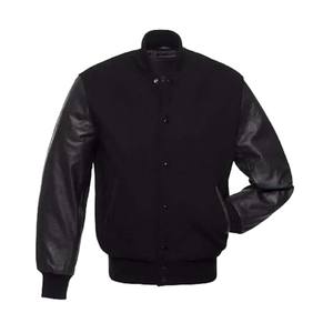 Chaquetas de béisbol de lana para mujer al por mayor chaqueta universitaria en blanco - Product Image 4