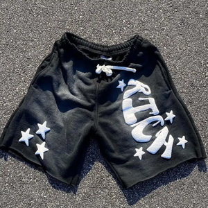 กางเกงกีฬาขาสั้นพิมพ์ลายพัฟสำหรับผู้ชายเสื้อผ้าแนวสตรีทแวร์สำหรับฤดูร้อน - Product Image 2