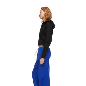 เสื้อฮู้ดแบบครอบตัดสำหรับผู้หญิง,เสื้อครอปพร้อมซิปตะขอน้ำหนักเบาออกแบบเองได้ - Product Image 3