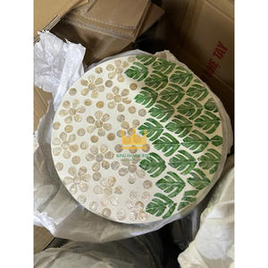 OEM Mother of Pearl Placemat for Table Decoration Luxury <b>Charger</b> <b>Plates</b> Customized Vietnam Wholesale - Product Image 1
