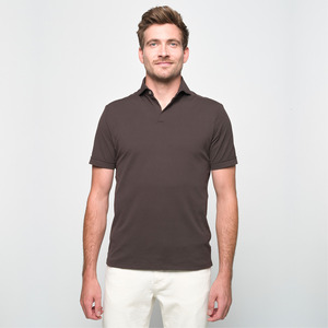 Polo clásico antiarrugas sólido para hombre, camisa de manga corta de algodón y poliéster, ropa de oficina personalizada, camisa en blanco al por mayor - Product Image 1