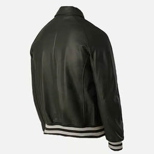 Veste Letterman de super qualité au design unique pour hommes Nouvelle veste Letterman en cuir pour hommes à vendre - Product Image 3