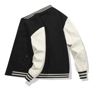 Veste universitaire pour homme sur mesure, double boutonnage, hiver, logo brodé, tissu tricoté respirant à séchage rapide - Product Image 6