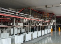 Ligne de production de peinture en poudre d'acier automatique personnalisée avec système de prétraitement, cabines de pulvérisation et four de cuisson