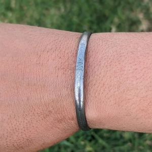 สร้อยข้อมืออัญมณีแบบปรับได้ตามต้องการทำจากทองเหลืองด้านในแฟชั่นสำหรับผู้ชายและผู้หญิง Samascus Steel - Product Image 2