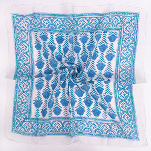 Bandana en coton imprimé à la main, motif floral, léger, écologique, respirant, à nouer, lavable, fournisseur en gros - Product Image 4