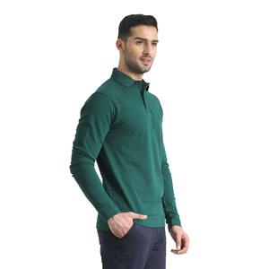 Classic High End Fashion Full <b>Sleeve</b> Men's Polo <b>T</b> <b>Shirt</b> Custom Logo Plain Knitted Cotton Golf Polo <b>Shirt</b> For Men In Stock - Product Image 4