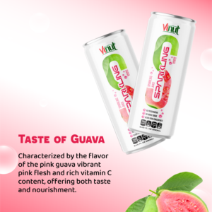 Listo para enviar 250ml Agua con gas Guayaba Fabricación de jugo de fruta Bebida Sin azúcar Bajo en grasa Muestra gratis Etiqueta privada OEM - Product Image 5