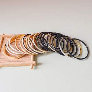 Cuerno único hecho a mano de lujo al por mayor Natural búfalo buey vaca cuerno brazalete joyería de moda para hombres y mujeres - Product Image 4