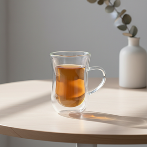 High Quality 3306328-0.15 Premium Northern Europe Style Double Wall Heat-Resistant Borosilicate Glass Cup <b>Hot</b>/<b>Cold</b> Beverages - Product Image 5