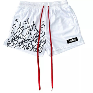 Imprimer à la demande graphique de baseball pour hommes personnalisé sublimé double maille recadrée designer short de basket-ball d'entraînement 5 pouces - Product Image 3