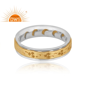 Latest Handmade Design Sterling <b>Silver</b> Brass Set <b>Spinner</b> Band <b>Ring</b> <b>Silver</b> Jewelry Manufacturer - Product Image 3