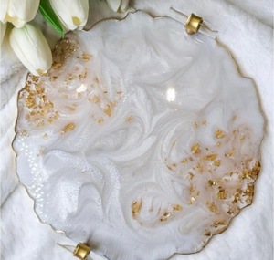 Horloge murale de style moderne en résine époxy, horloge murale pour le bureau, la maison, cadeaux, horloge murale en provenance d'Inde - Product Image 6