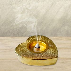 Nouvel arrivage de brûleur d'encens en métal bâton en forme de feuille méditation Yoga attrape-cendres brûleur pour la décoration de la maison et du bureau - Product Image 2