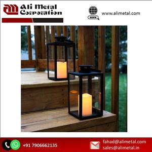 Modern <b>Wood</b> Candle Holder <b>Lantern</b> with Natural Frame Design for Everyday and Christmas Decorative Additions - Product Image 6