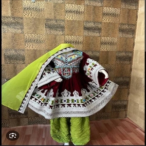 Vestido afgano colorido hecho a mano transpirable de calidad superior en MOQ bajo en todos los tamaños y colores personalizables 2025 - Product Image 2