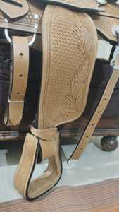 Selle Western en cuir de cheval usinée à la main de qualité supérieure avec accessoires de jeu à prix abordable - Product Image 2