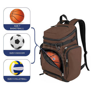 Bolsa de Transporte para Baloncesto de Poliéster con Agarre Cómodo y Múltiples Bolsillos de Almacenamiento para Gimnasio y Uso al Aire Libre, Capacidad de 50-70L - Product Image 1