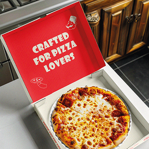 <strong>Factory</strong> Cheap Food Grade White Corrugated Cardboard Pizza Box Wholesale Pizza Box <strong>Supplier</strong> Custom Pizza Paper Boxes - Product Image 4