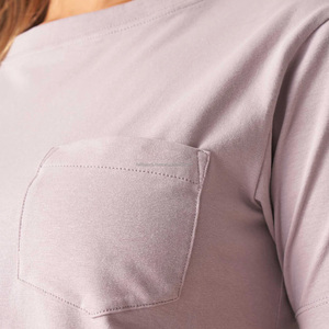 Camisetas Cortas de Corte Regular para Mujer 2026, Diseño Básico con Logotipo, Ecológicas, 100% Algodón, Antiarrugas, Transpirables, Disponibles en Todos los Colores - Product Image 6