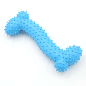 Jouets à mâcher en caoutchouc durables en forme d'os de dessin animé de style nouveau pour les petits, moyens et grands chiens de compagnie, nettoyage des dents - Product Image 1