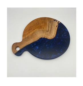 Tabla de cortar de madera y resina epoxi blanca de buena calidad para restaurante y cocina casera tabla de cortar de queso personalizada - Product Image 2